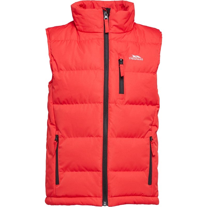 Buy Trespass Boys Padded Gilet Vest Red