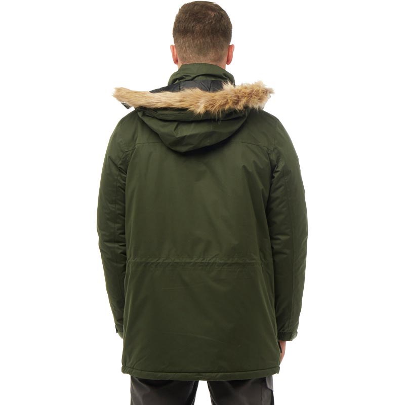 trespass mens jaydin insulated waterproof parka