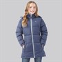 Trespass Girls Tiffy Long Padded Hooded Jacket Navy