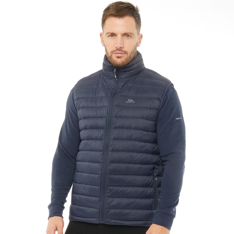 Fill Sans Mullins Manches Trespass Down Rembourrées Homme Marine Veste Bleu AnxXp4