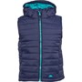 Trespass Infant Aretha Padded Hooded Gilet Vest Navy