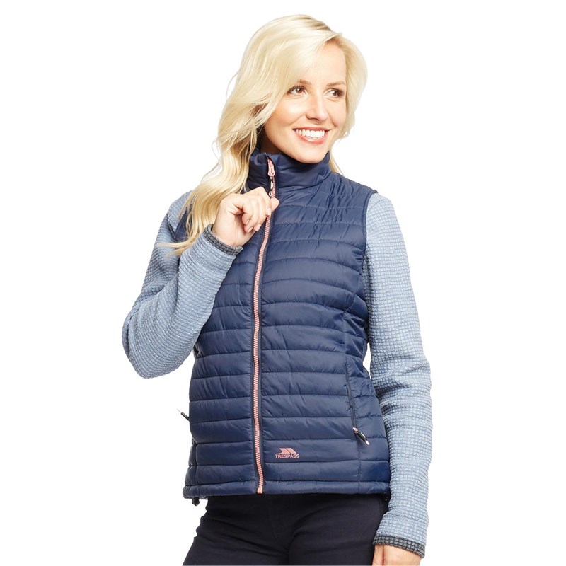 Buy Trespass Womens Mya Padded Gilet Vest Navy