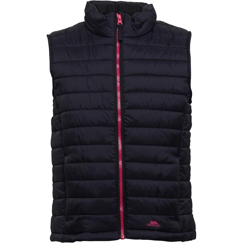 Buy Trespass Girls Mya Padded Gilet Vest Black