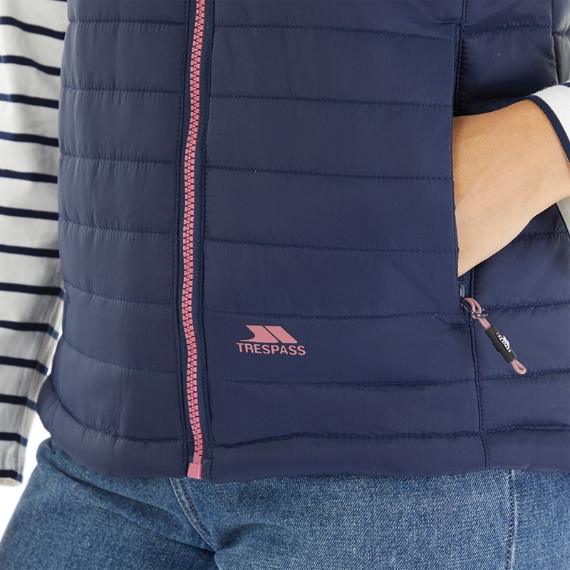 Trespass Womens Mya Padded Gilet Vest  Navy