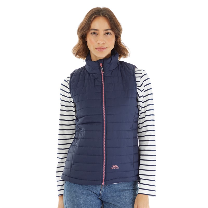 Trespass Womens Mya Padded Gilet Vest  Navy