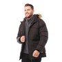 Trespass Herren Baldwin Isolierte Wasserdichte Parka Schwarz