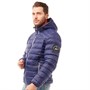 Trespass Mens Whitman II Down Fill Padded Hooded Jacket Blue