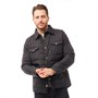 Trespass Mens Hullford Quilted Overshirt Black