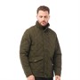 Trespass Mens Argyle Quilted Jacket Olive