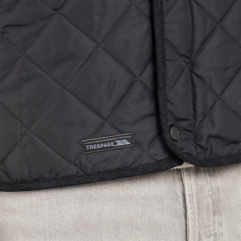 Trespass Mens Forsyth Quilted Gilet Black