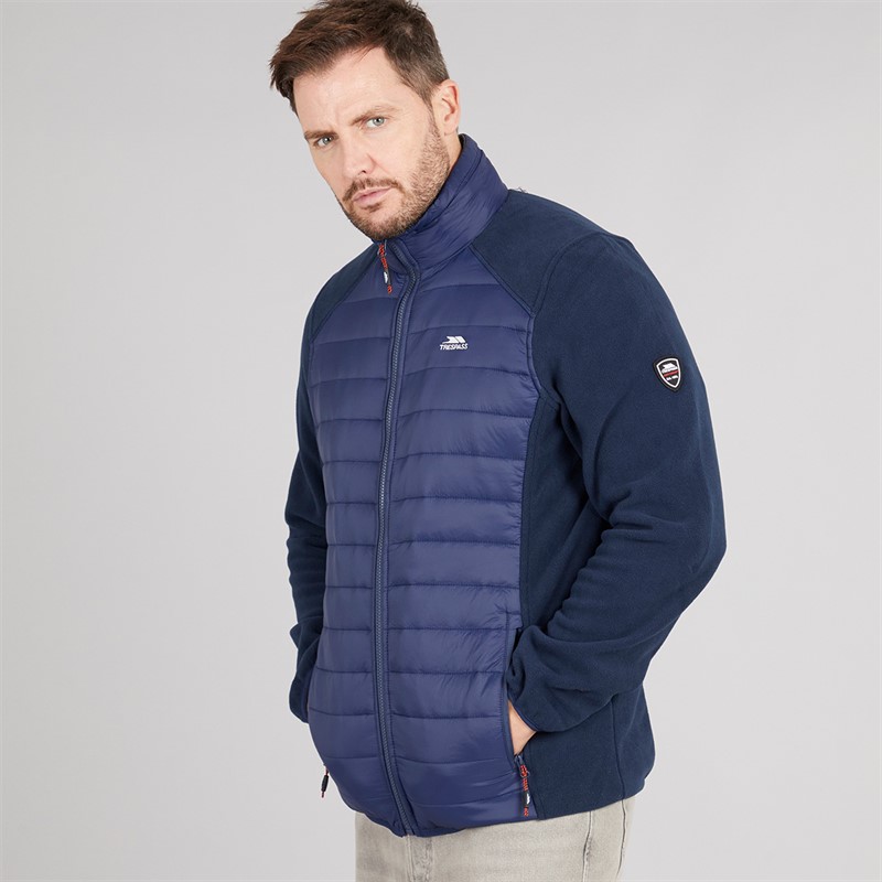 Trespass Herren Saunter Hybrid Gesteppte Jacke Marineblau