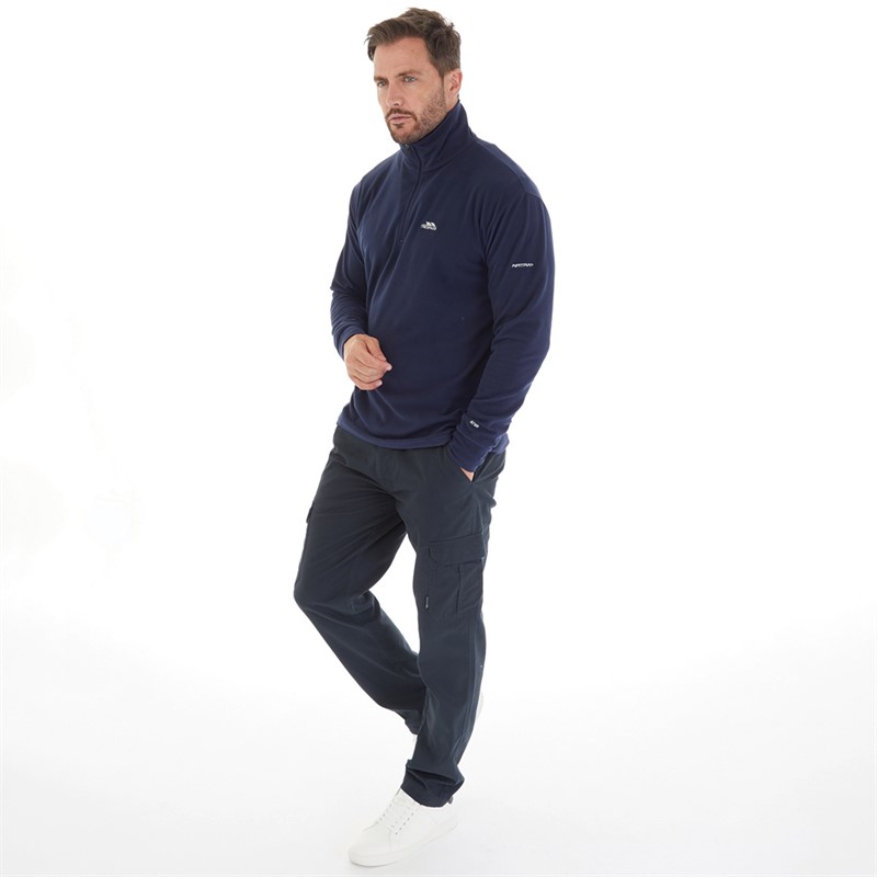 Trespass Mens Masonville 1/2 Zip Micro Fleece Navy