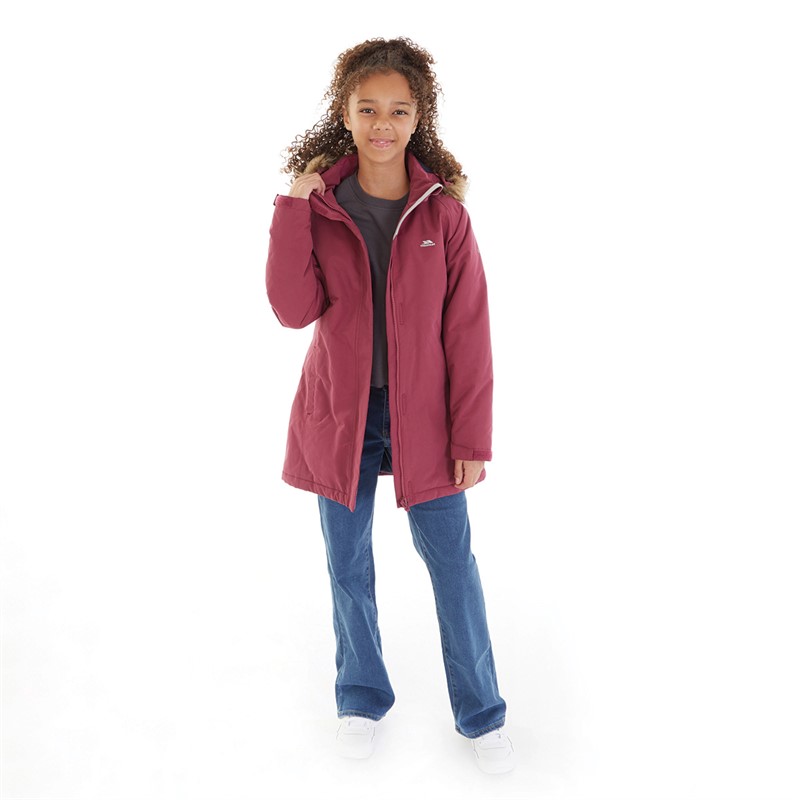 Trespass Girls Fame Insulated Waterproof Parka Berry