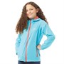 Trespass Junior Girls Qikpac Waterproof Jacket Aquatic