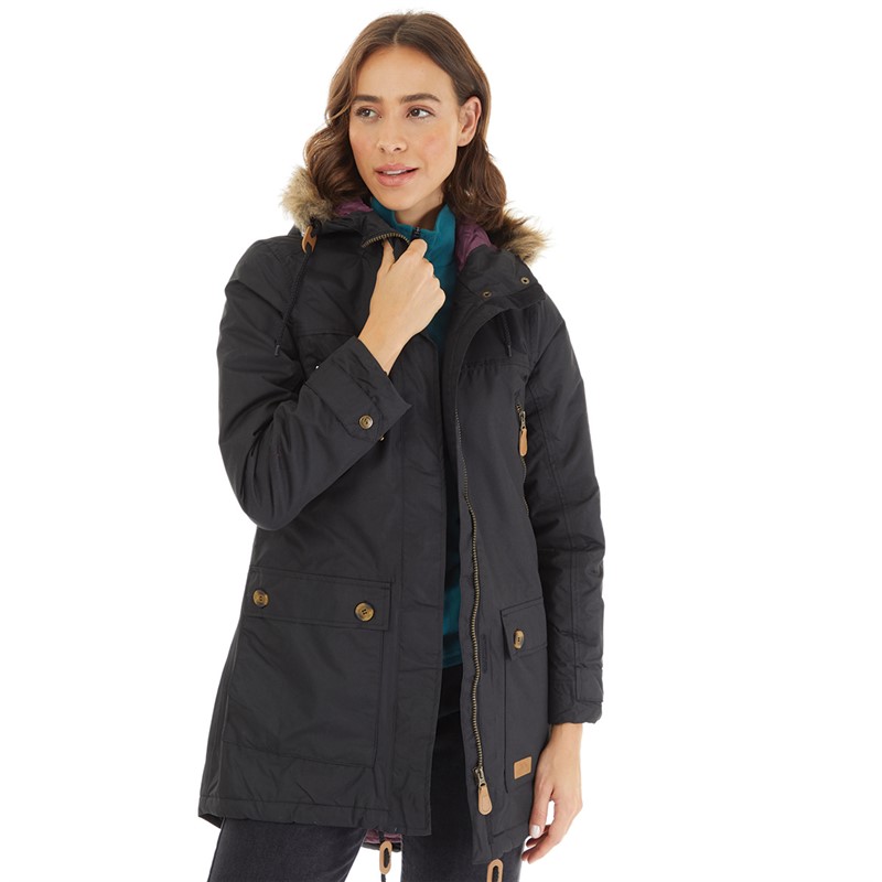 Buy Trespass Womens Clea Insulated Waterproof Parka Black