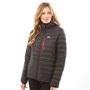 Trespass Womens Arabel Down Fill Padded Hooded Jacket Black