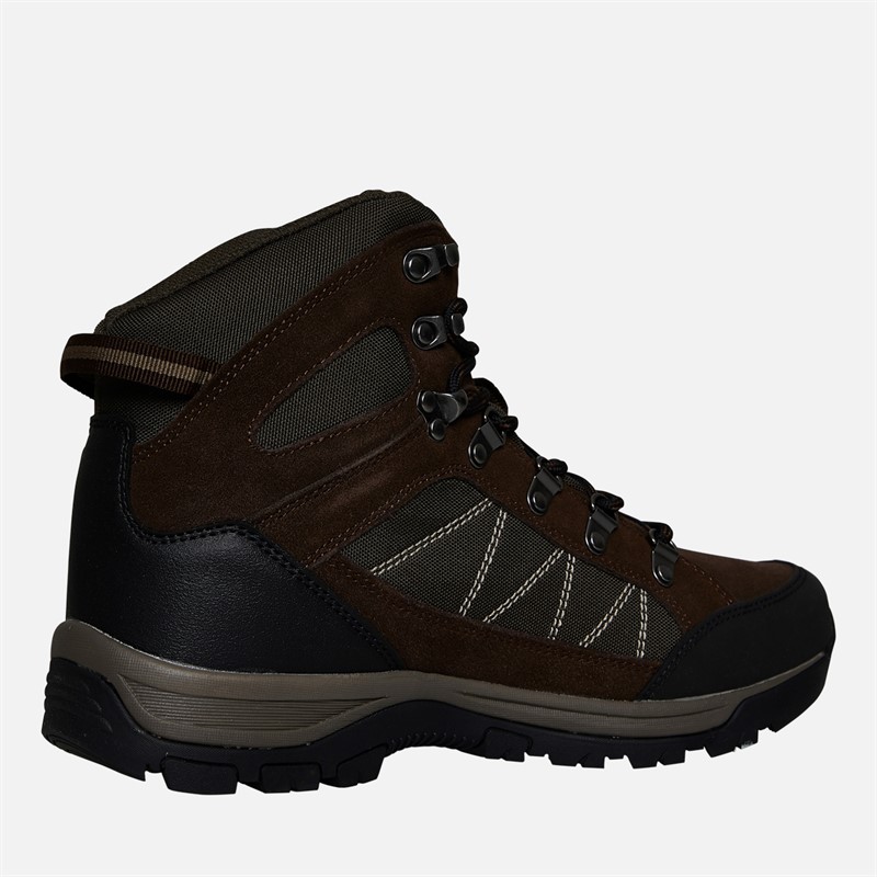 Trespass Chaussures de Randonnée Chavez Mid Waterproof Homme Marron