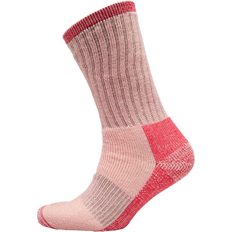 Buy Trespass Womens Springer Merino Wool Trekking Socks Raspberry Marl 