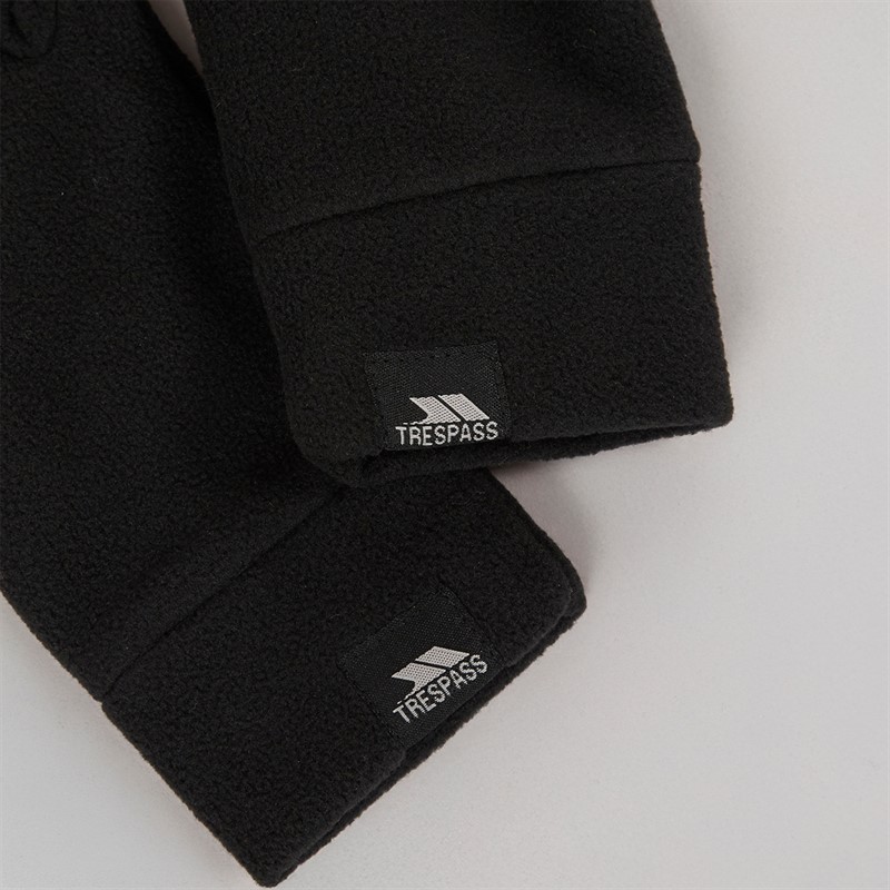 Trespass Womens Plummet 2 Fleece Gloves Black