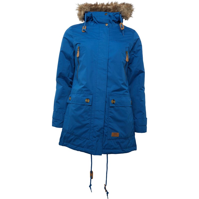Buy Trespass Womens Clea Insulated Waterproof Parka Indigo