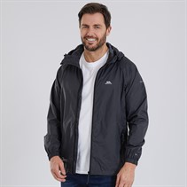 Trespass Mens Qikpac Waterproof Jacket Flint