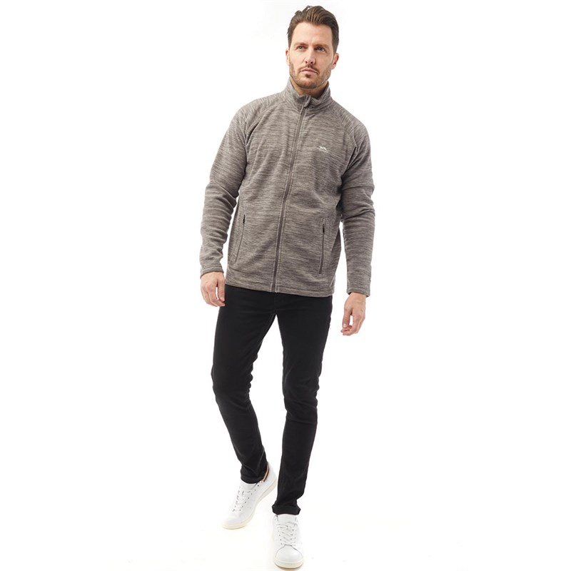 Trespass Mens Veryan Full Zip Fleece Grey Marl