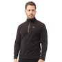 Trespass Mens Blackford 1/2 Zip Micro Fleece Black