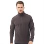 Trespass Mens Blackford 1/2 Zip Micro Fleece Dark Grey