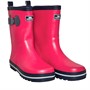 Trespass Bottes en Caoutchouc Trumpet Buckle Wellington Fille Rouge-Rose