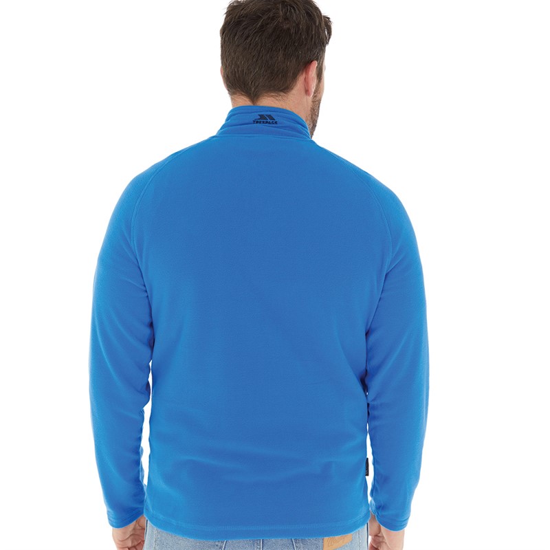 Trespass Mens Blackford 1/2 Zip Micro Fleece Navy