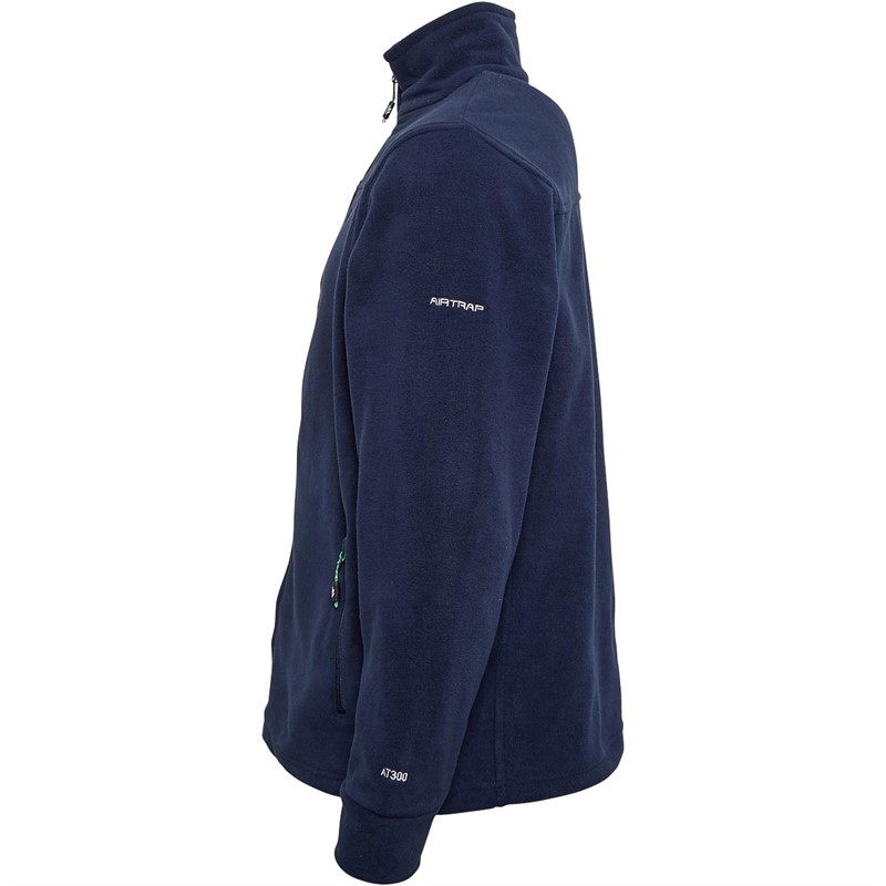 Trespass Mens Bernal Full Zip Fleece Jacket Navy Tone