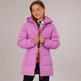 Trespass junior destiny ombre padded hooded jacket deep pink ombre Clearance