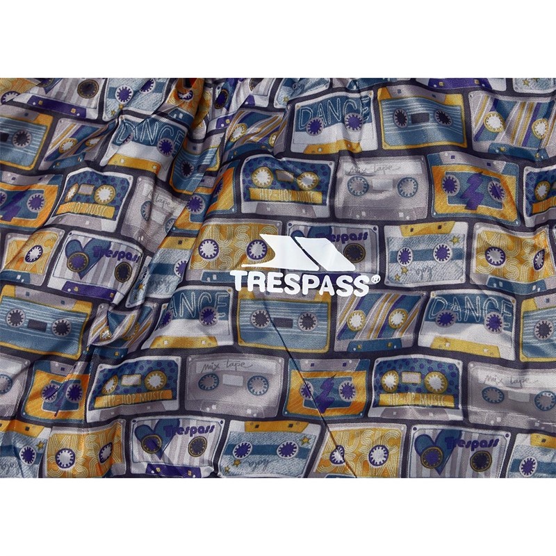 Trespass Junior Bunka 2-3 Season Sleeping Bag Navy Retro Tape