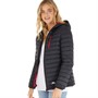 Trespass Womens Lenka Padded Hooded Jacket Black/Raspberry