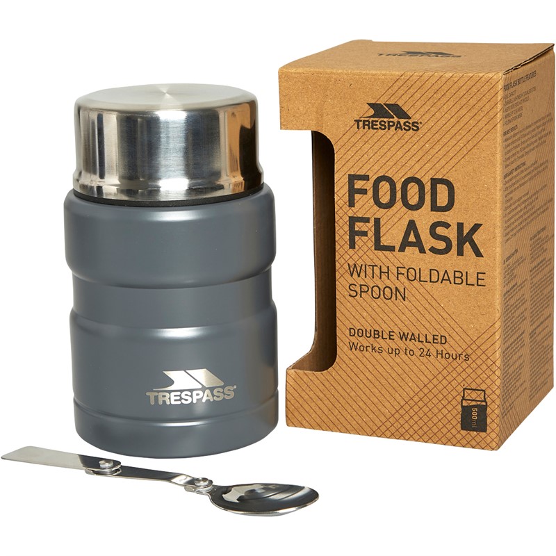 Trespass Scran 500ml Thermal Food Flask Grey