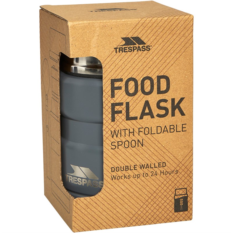 Trespass Scran 500ml Thermal Food Flask Grey