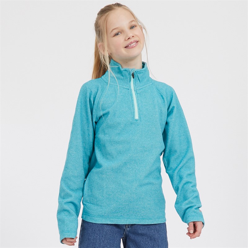 Buy Trespass Girls Meadows 1/2 Zip Fleece Marine