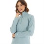 Trespass Womens Meadows 1/2 Zip Micro Fleece Teal Mist