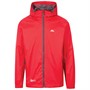 Trespass Mens Qikpac Waterproof Jacket Red