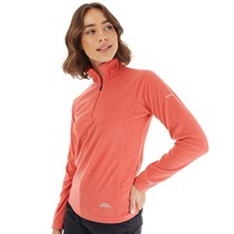 Trespass Womens Shiner 1/2 Zip Micro Fleece Peach Blush