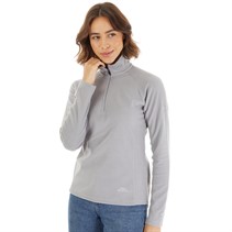 Trespass Womens Shiner 1/2 Zip Micro Fleece Platinum