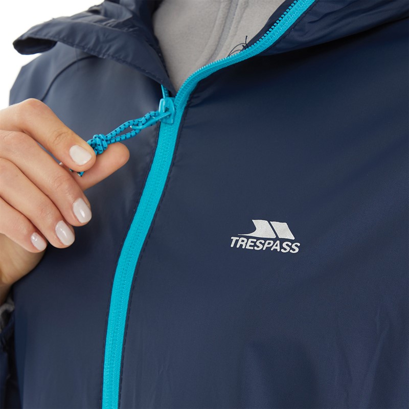 Trespass Womens Qikpac Waterproof Jacket Navy/Blue