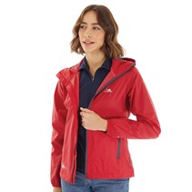 Trespass Womens Qikpac Waterproof Jacket Red