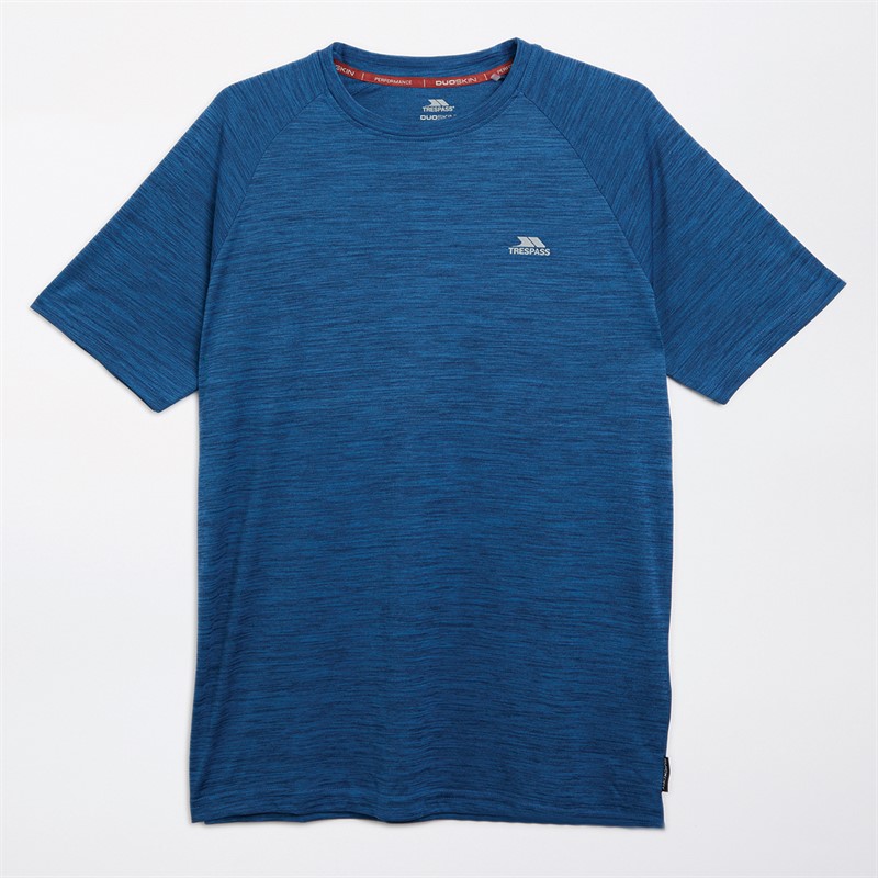 Trespass Mens Leecana Tech T-Shirt Navy Marl