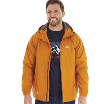 Trespass Mens Qikpac Waterproof Jacket Ginger