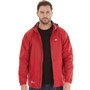 Trespass Mens Qikpac Waterproof Jacket Red