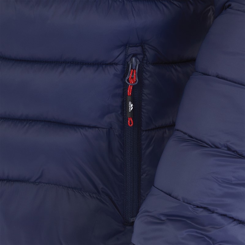 Trespass Mens Mikail Micro Padded Hooded Jacket Navy