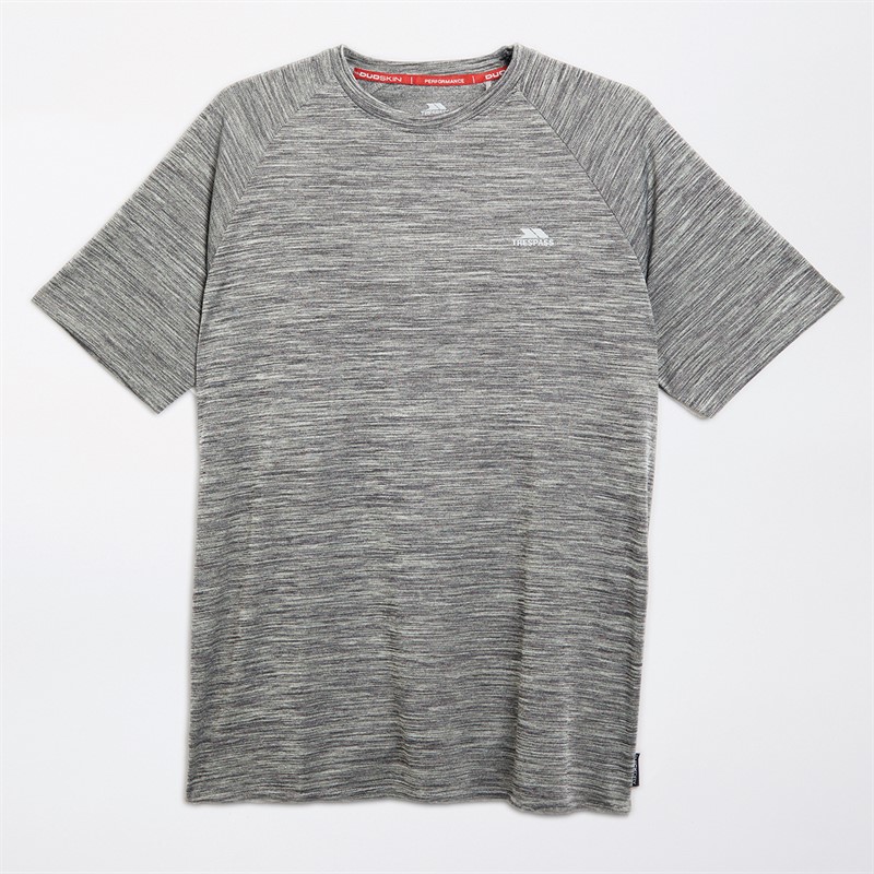 Trespass Mens Leecana Tech T-Shirt Grey Marl