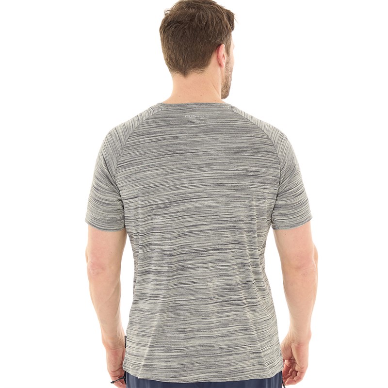 Trespass Mens Leecana Tech T-Shirt Grey Marl