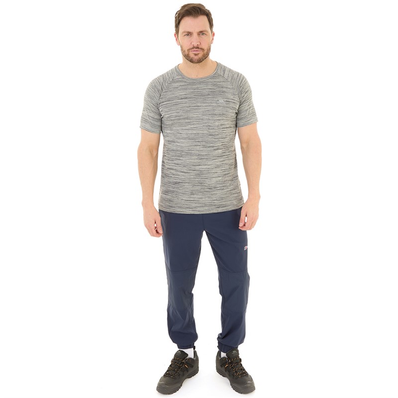 Trespass Mens Leecana Tech T-Shirt Grey Marl